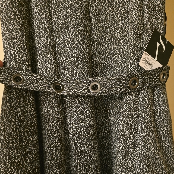 Simply Vera Vera Wang Charcoal and Black Mini Dress - Picture 3 of 7